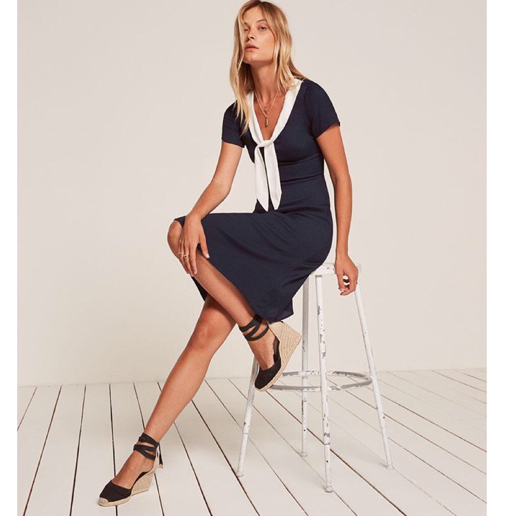 $268 Reformation Synthetic Este Dress Size 4
